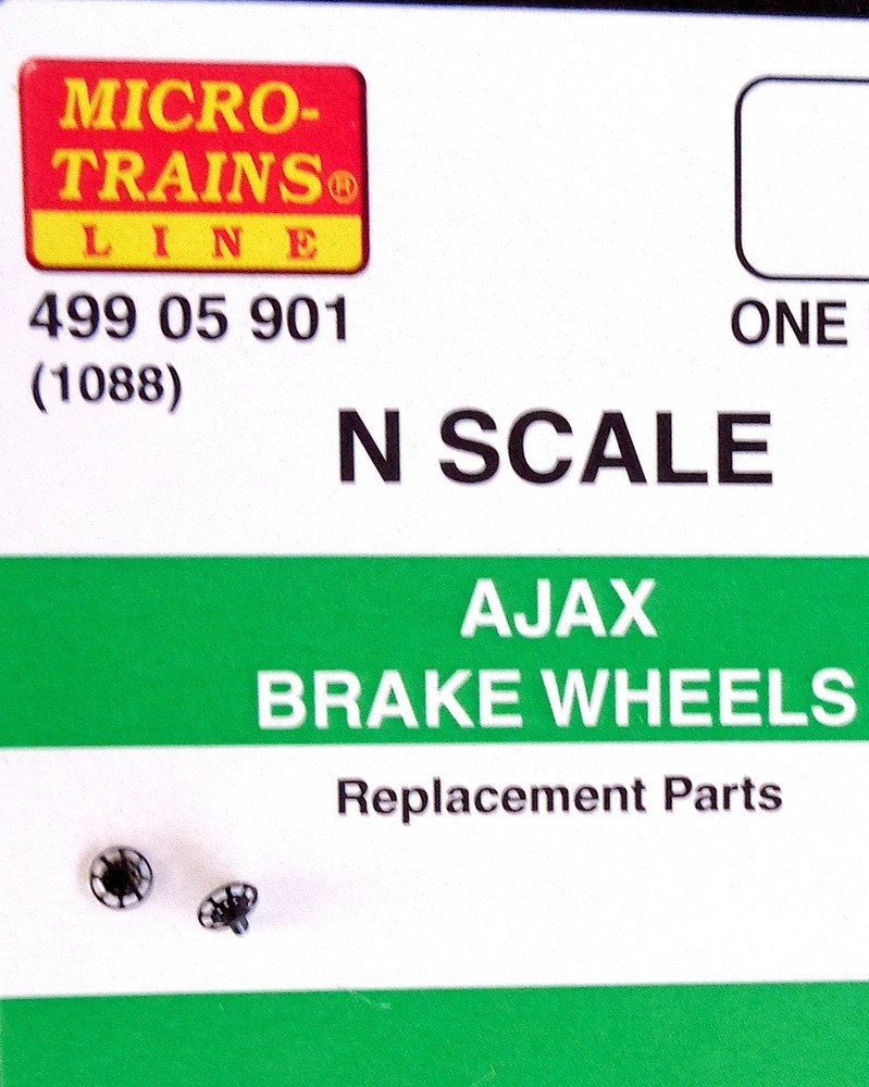 Micro Train N Scale Ajax Brake Wheels $3.25 per wheel