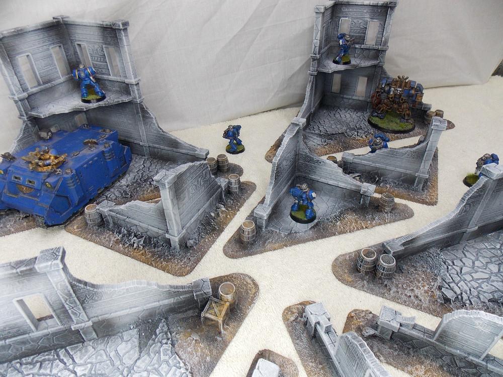 WARGAMING TERRAIN PAINTED, MEGA BUNDLE SET OF 10 PIECES