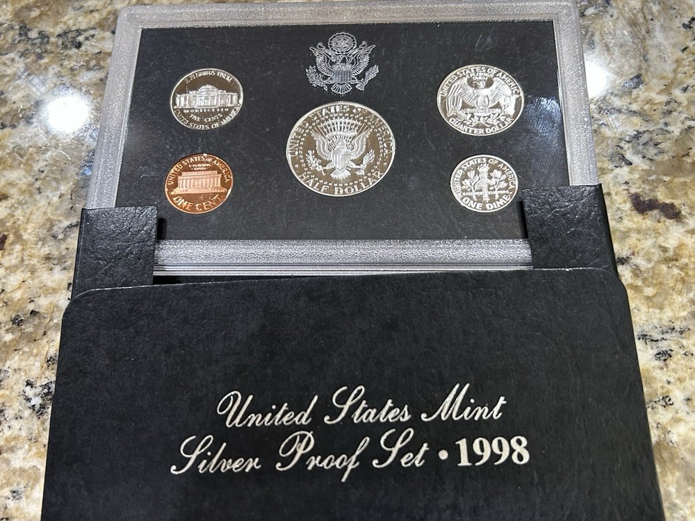 1992-1998 SILVER PROOF SET-COMPLETE RUN-90 % SILVER..7 Silver Sets..