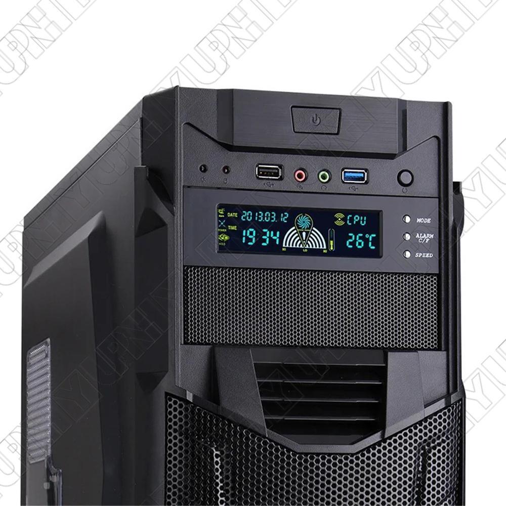 5.25'' 12V PC Computer Fan Controller 3 Fan Speed Controller Front Panel For PC