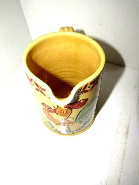 Hand Painted Ceramic Pitcher Made In Italy