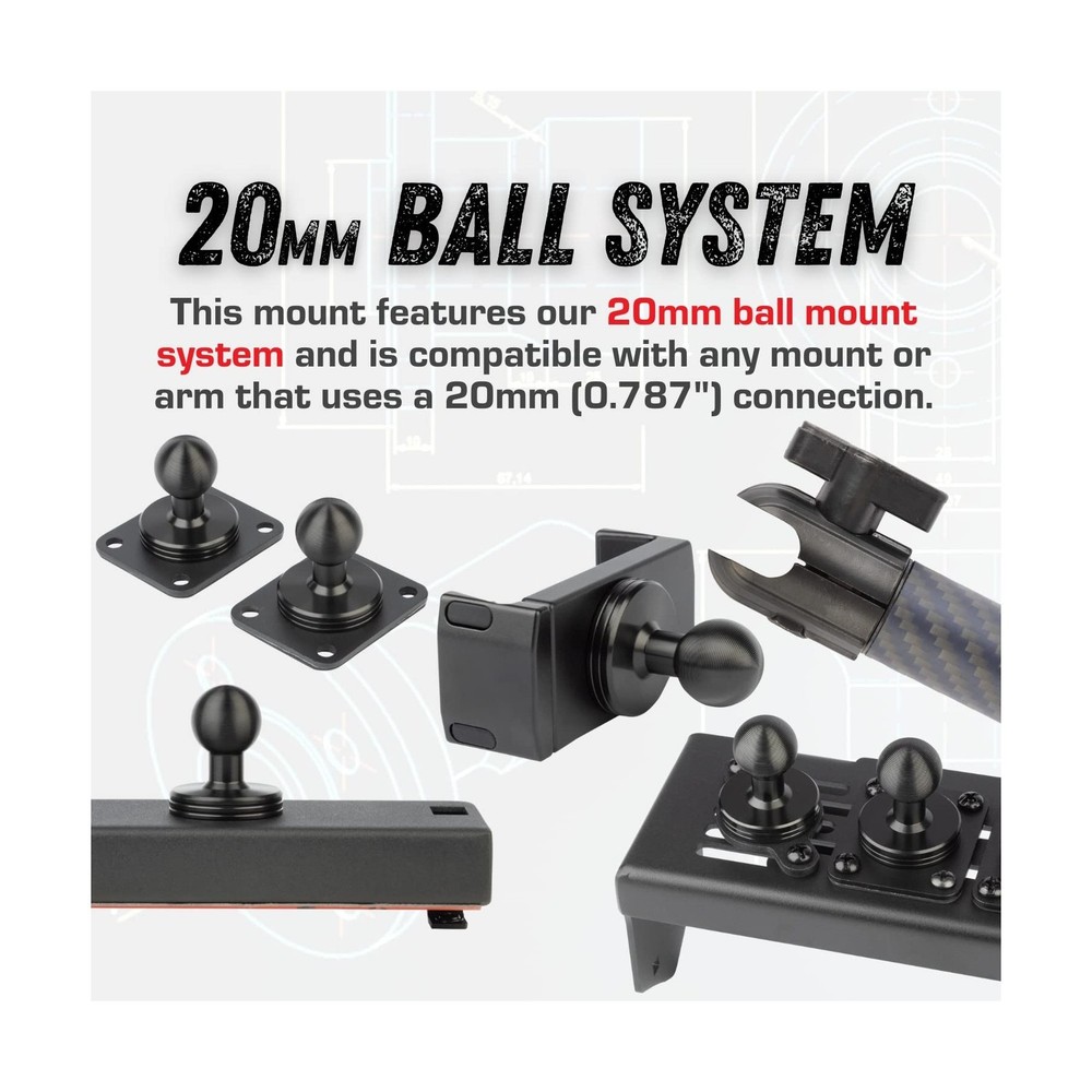 Bulletpoint RubiGrid Metal Dash Mount Phone Holder Compatible with 2019+ Chev...