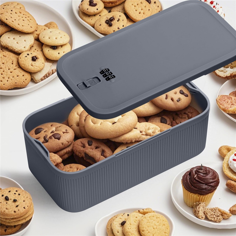 Medication Lock Box,Small Lockable Storage Box with Combination Code for Phon...