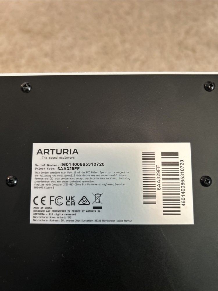 Arturia BeatStep White 16-Key Controller & Sequencer w/ USB Cable - Tested