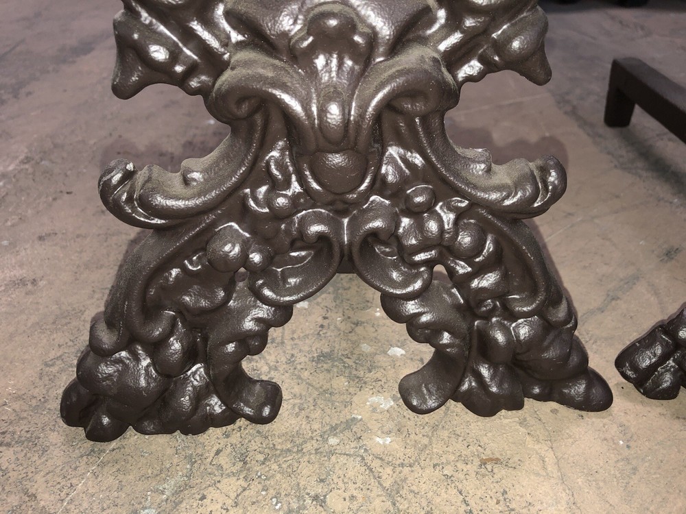 Andirons With Faces