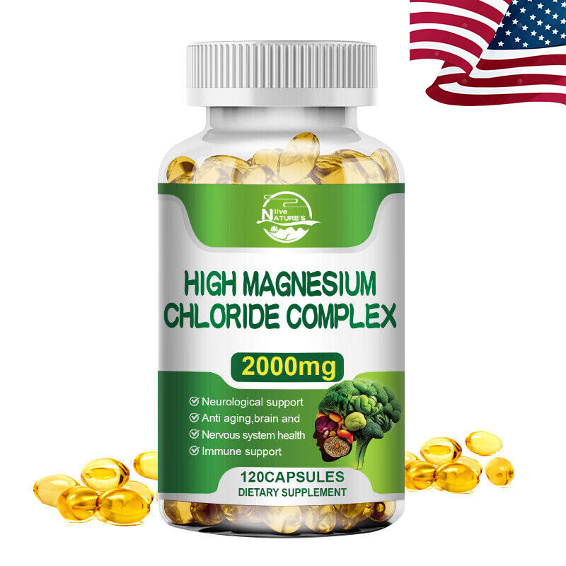 High Magnesium Chloride Complex 2000mg 120 Capsules - Nervous System Support