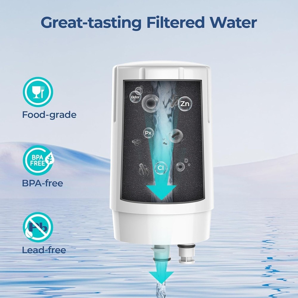 2-Pack Replacement Filter for Brita Faucet Filter 36311, 36312, FF-100, FR-200