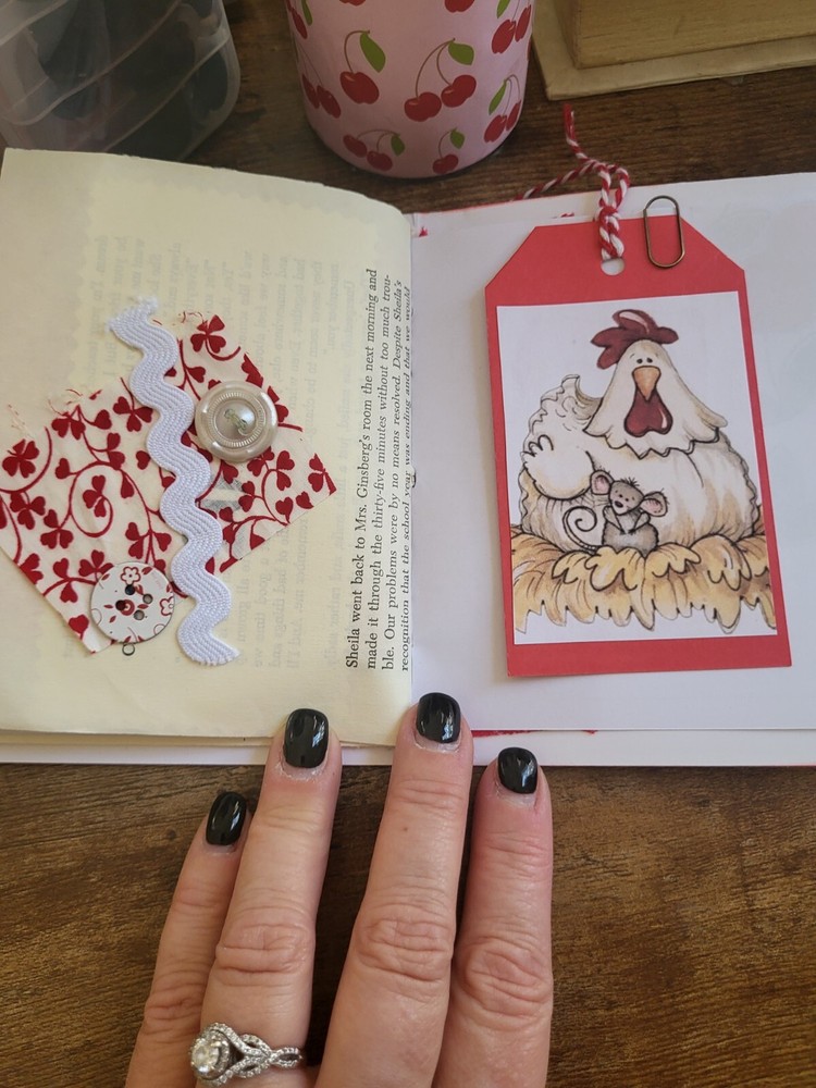 All Red And White Eclectic Journal
