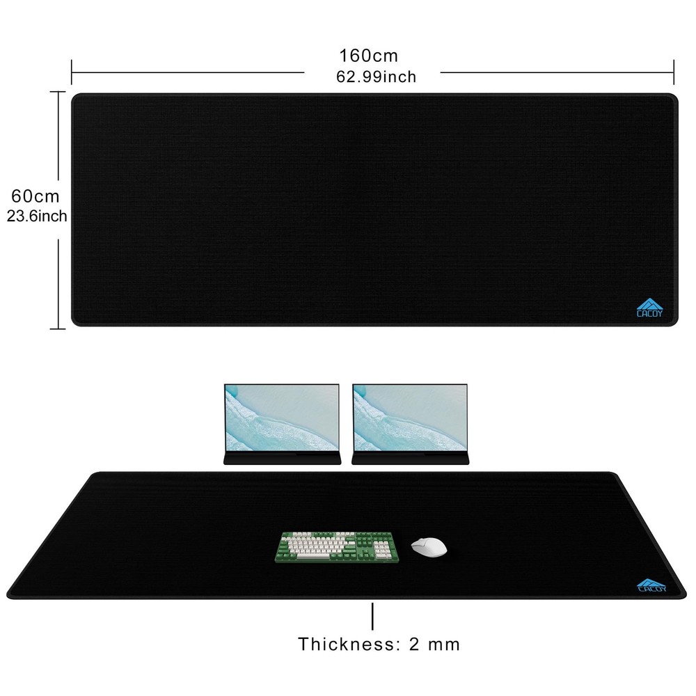Cacoy 63”x24” Huge Gaming Mouse Pads, Extended PC Computer Mouse Mat