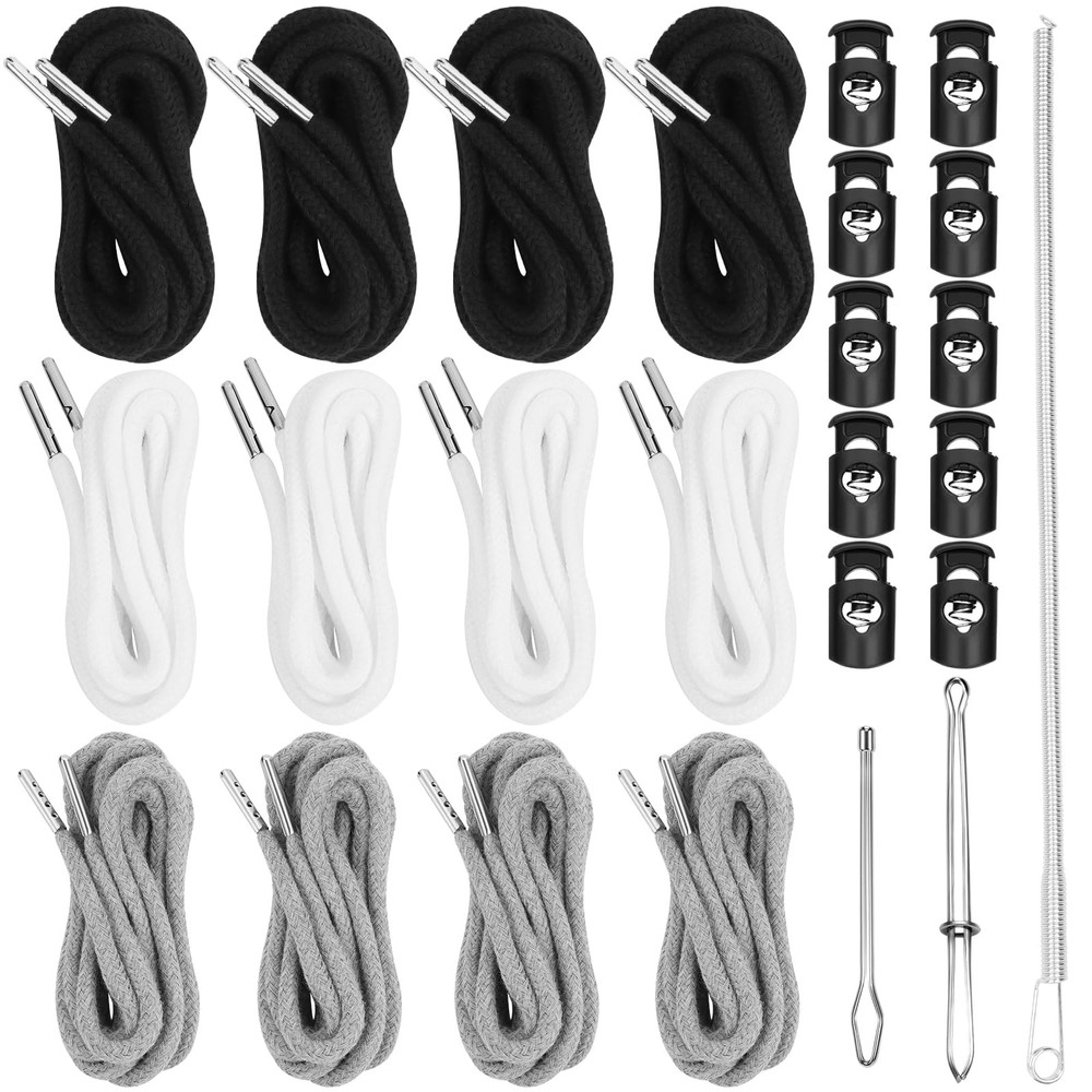 12PCS Drawstring Cord, 57 Inch Drawstring for Sweatpants, Drawstrings Repla