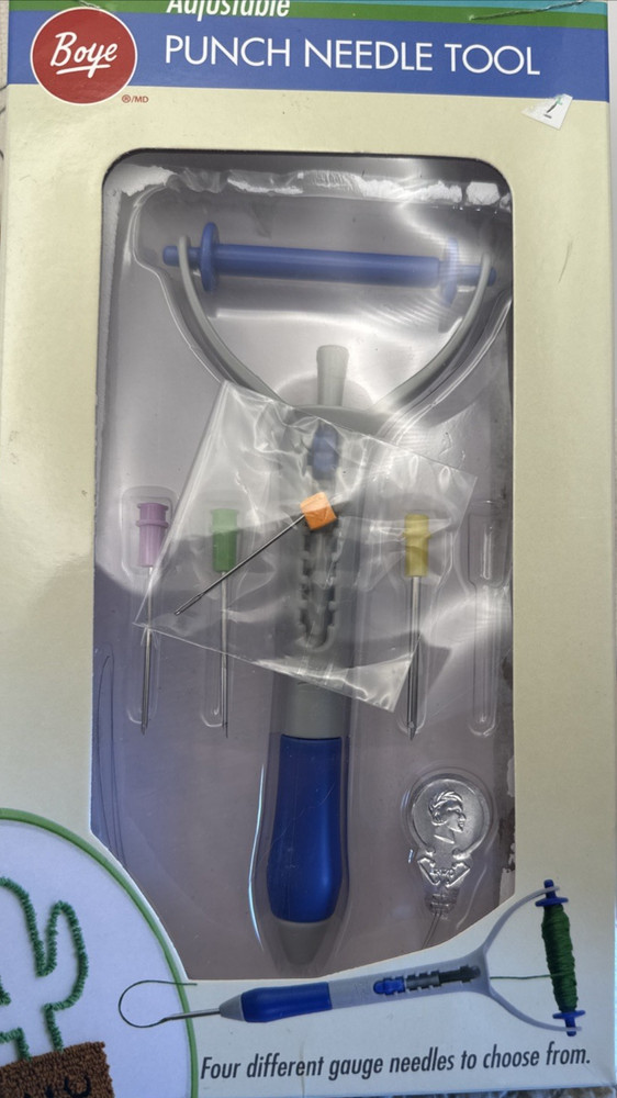 Needle Creations Punch Needle Kit Bee and Punch Needle Tool Kit - Open + Started