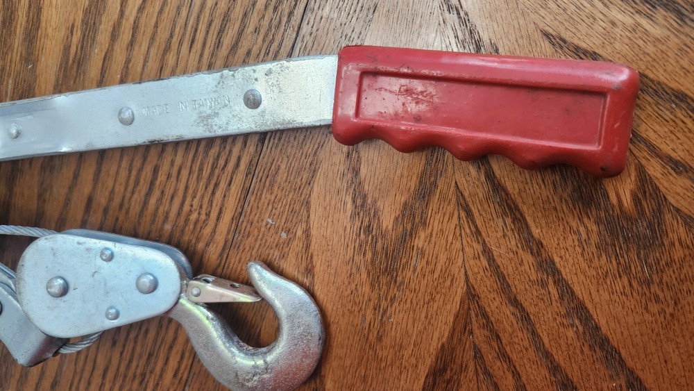 Power Pull Single Gear Crank Cable Puller Tow Winch Come Along USED