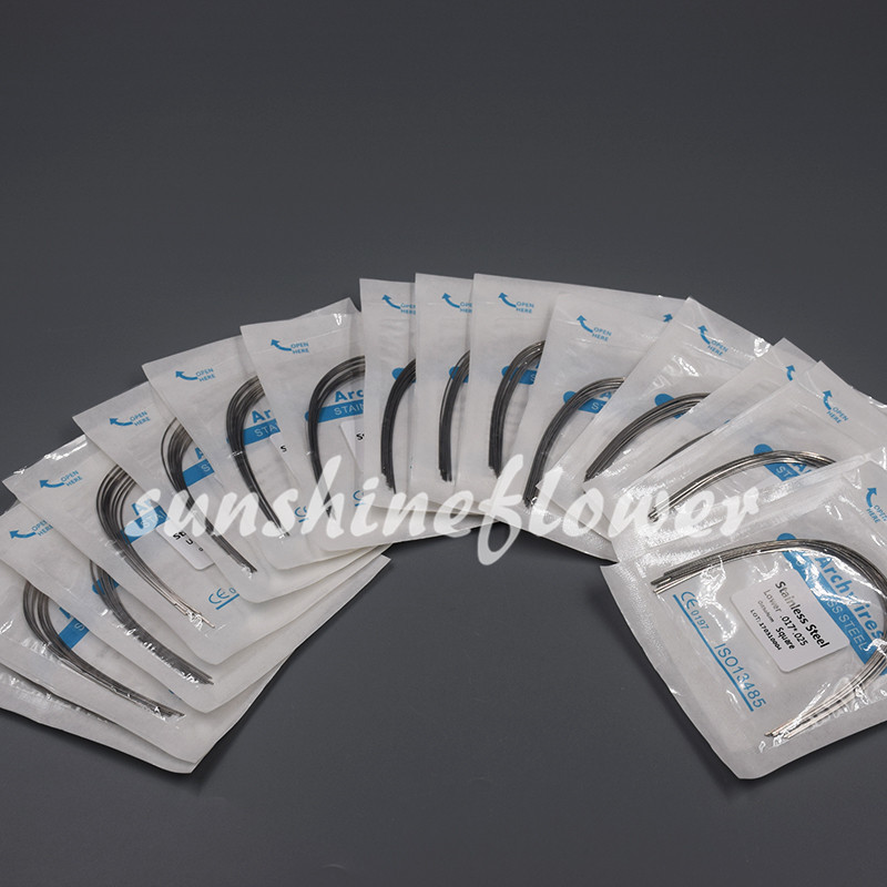 1 Pack Dental Ortho Stainless Steel Rectangular Arch Wire Ovoid/Natural/Square
