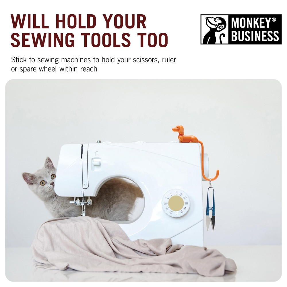 Monkey Business Rusty The Dog Tail Hook for Computer Screen, Desk Headphone H...