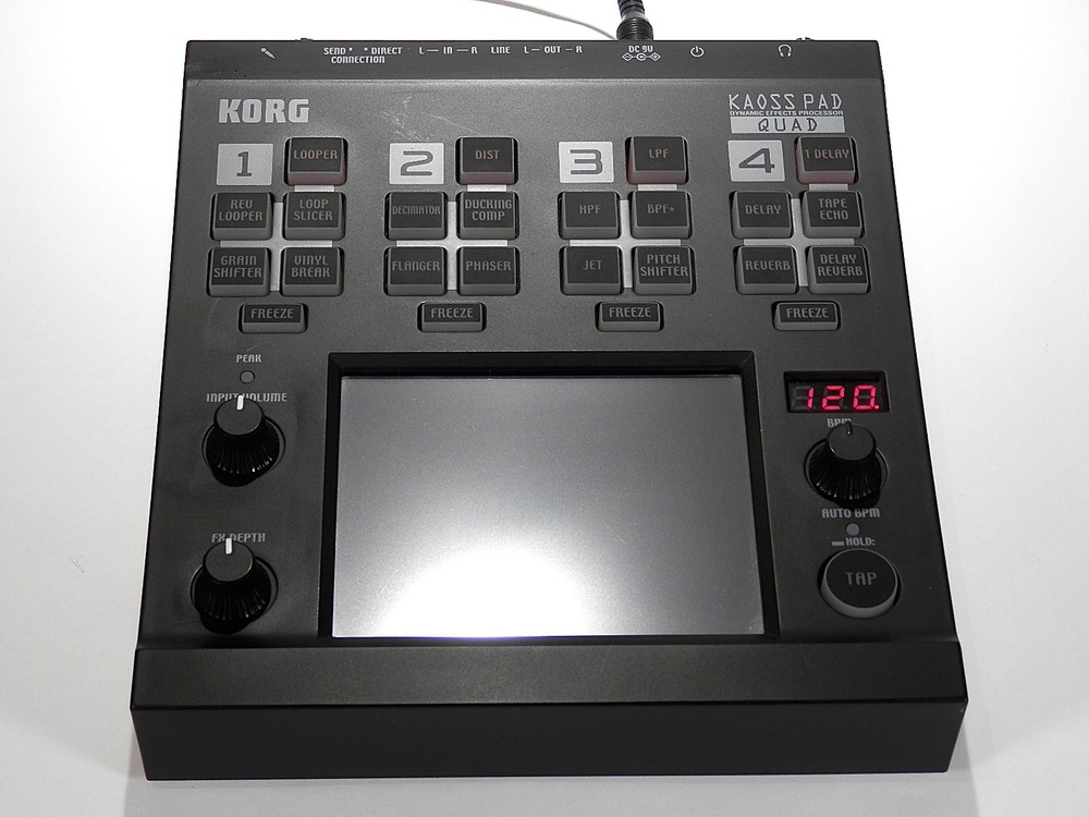 Korg Kaoss Pad Quad Dynamic Effect Processor Sampler Auto BPM With Box