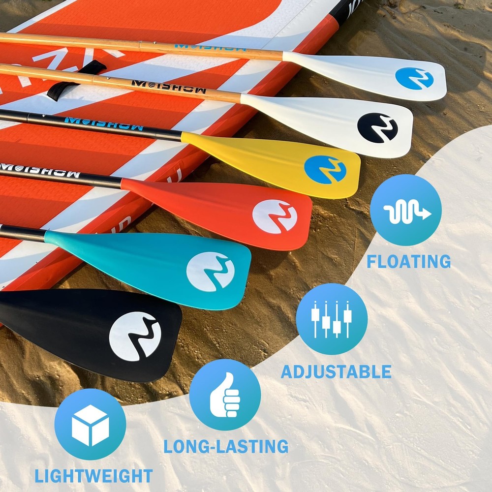 SUP Paddle Board Paddle - Adjustable Paddleboard Paddle Oar 4-Piece Floating ...