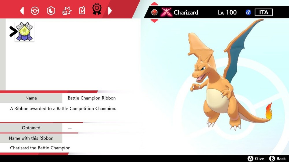 Event Charizard Champion For Pokemon Sword & Shield