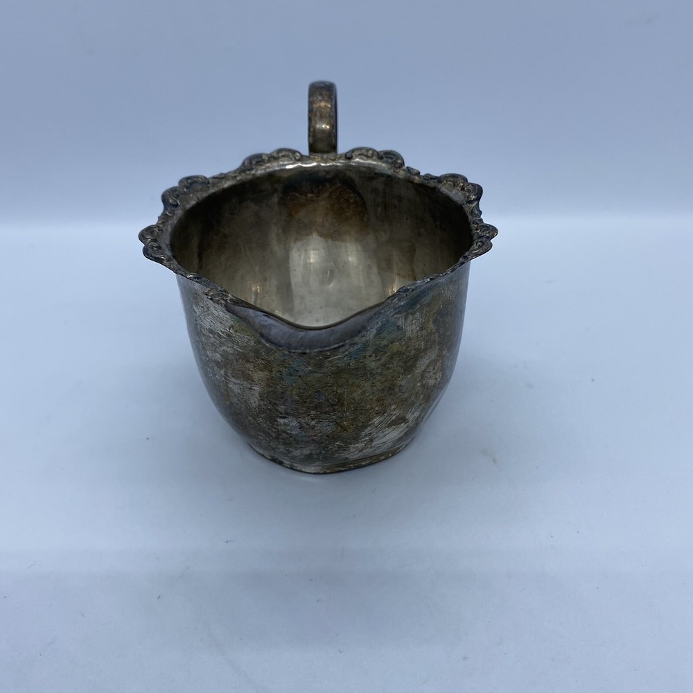 vintage ?silver plated/silver small milk jug No Markings