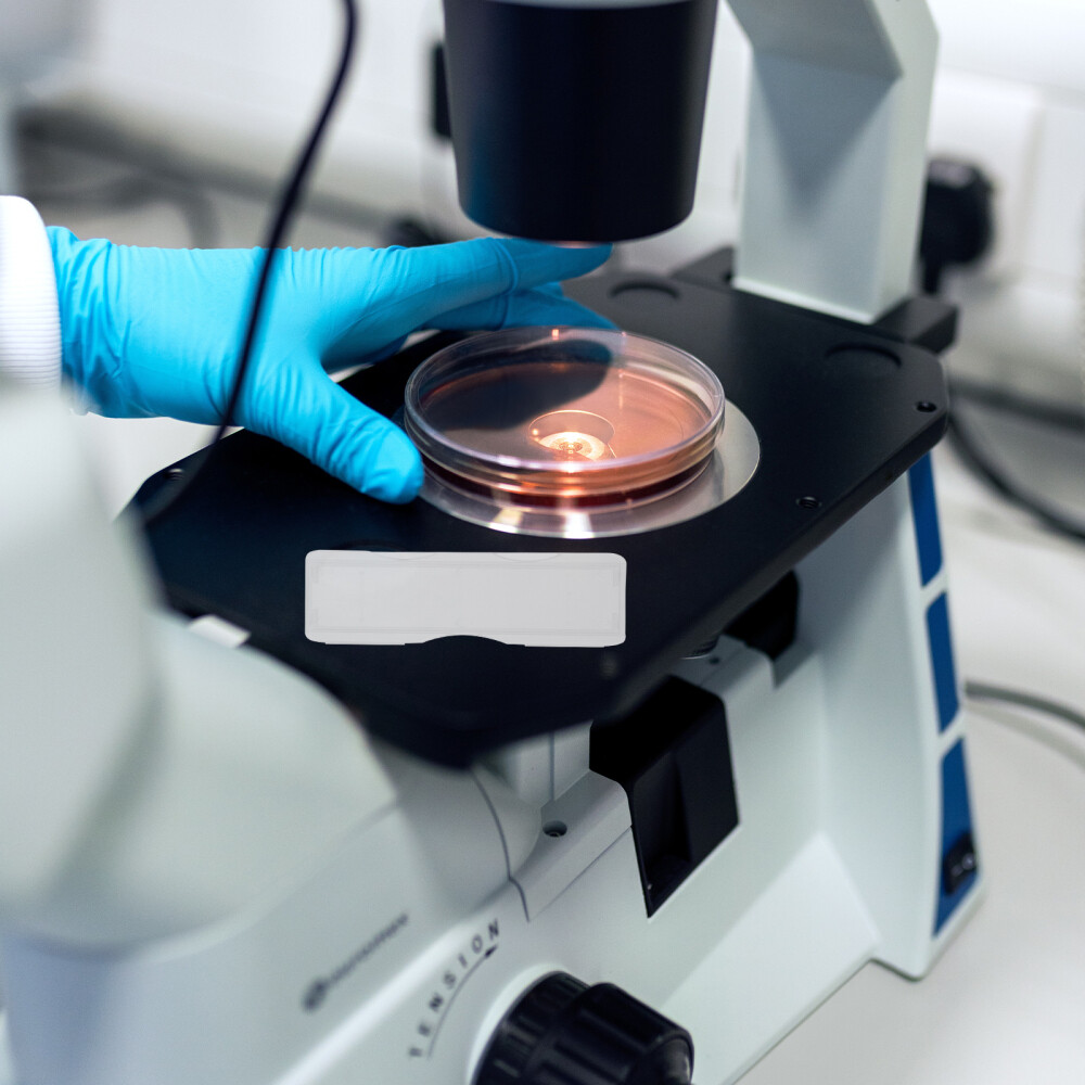 100pcs Slide Storage Boxes Individual Microscope Slide Holder Slide Boxes