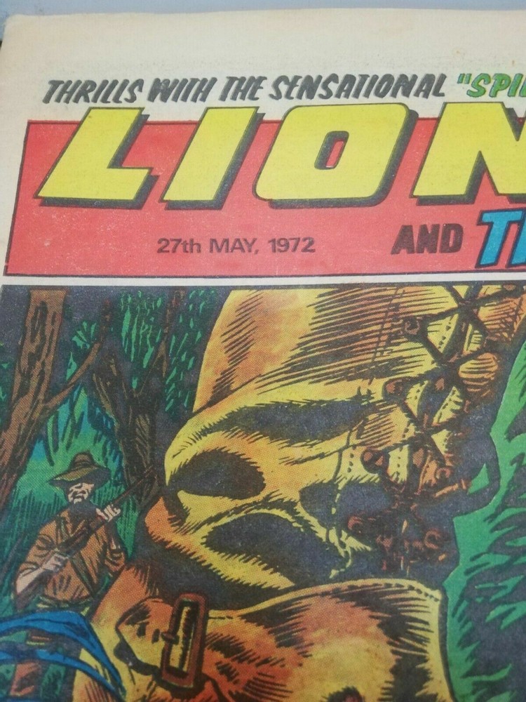 LION AND THUNDER 27TH MAY 1972 FLEETWAY BRITISH WEEKLY COMIC