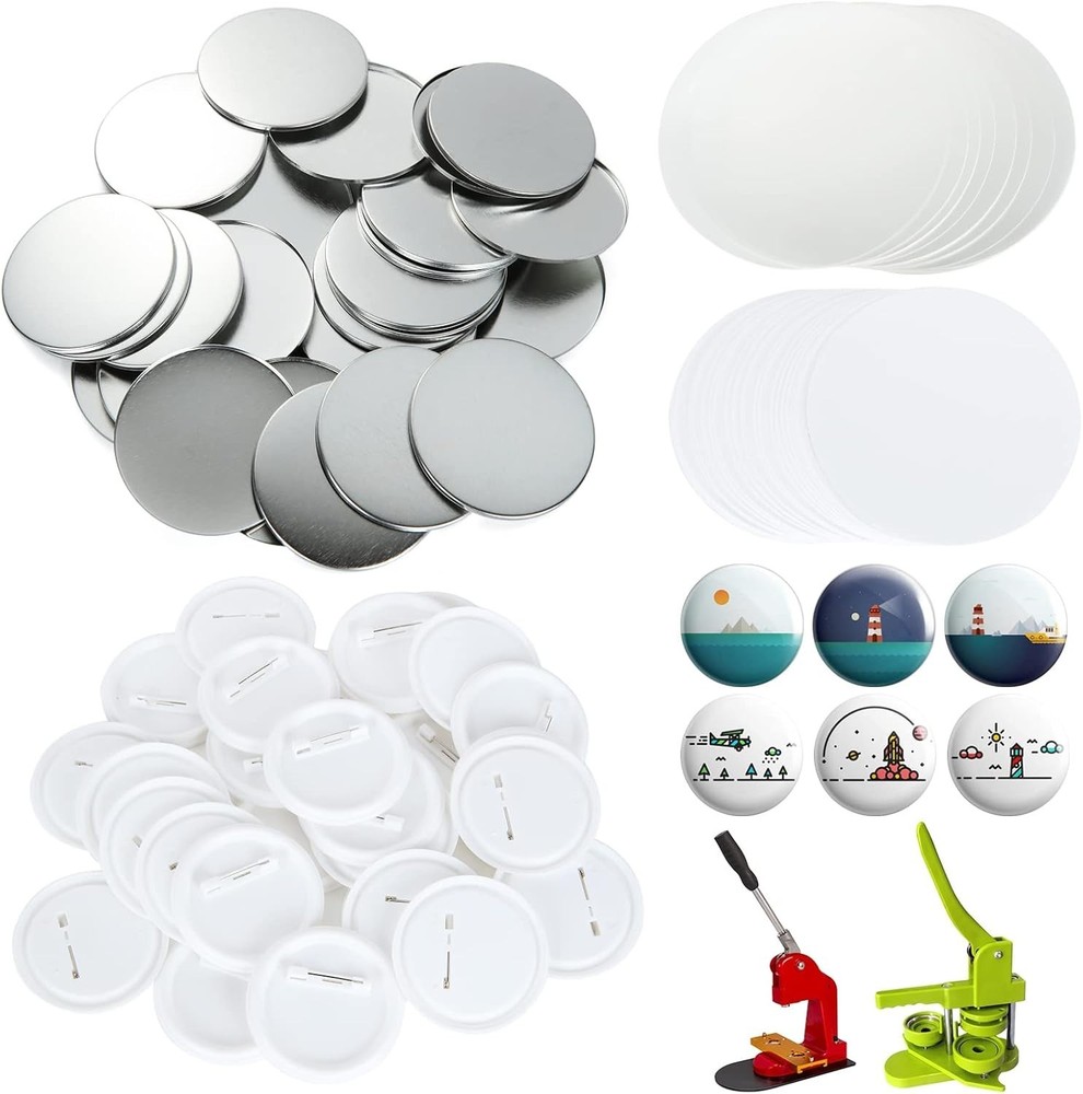 400-Piece 58mm Button Maker Supplies for Creative DIY Badge Making