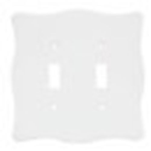 Brainerd White Nylon Double Switch Plate