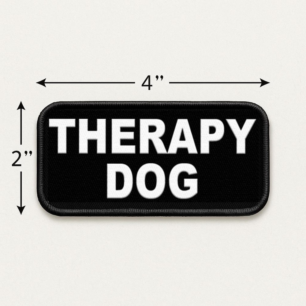 Therapy Dog Patch – Embroidered Sew-On Identification