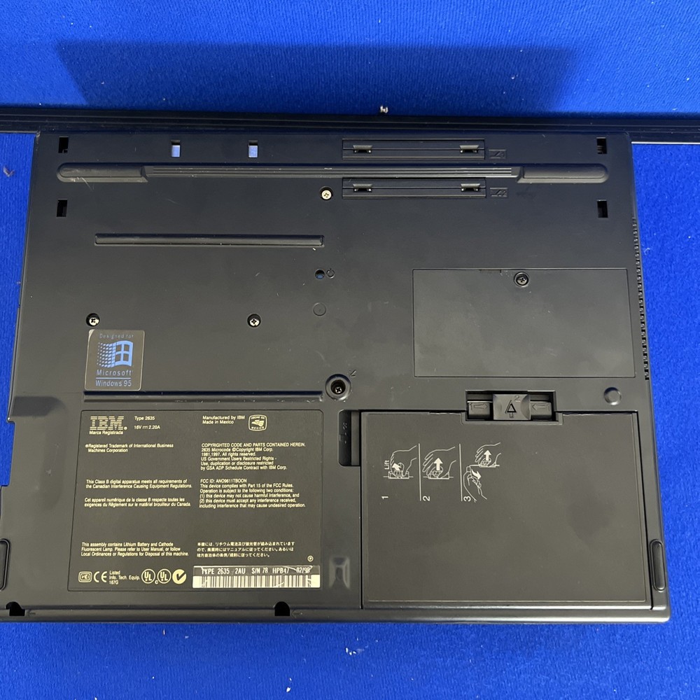 Vintage IBM ThinkPad 380D 2635 Clean Tested
