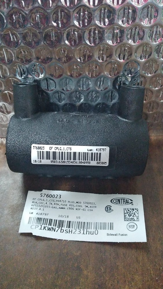 Central ASTM F1055 2IPS Coupling 5760023