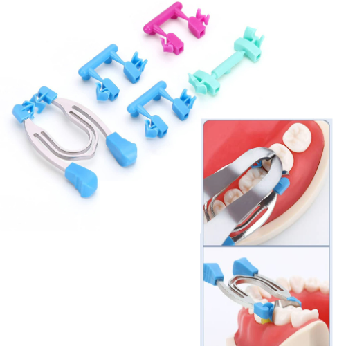1 Kit Dental Matrix System Sectional Contoured Matrices Clip Clamp Ring Pads