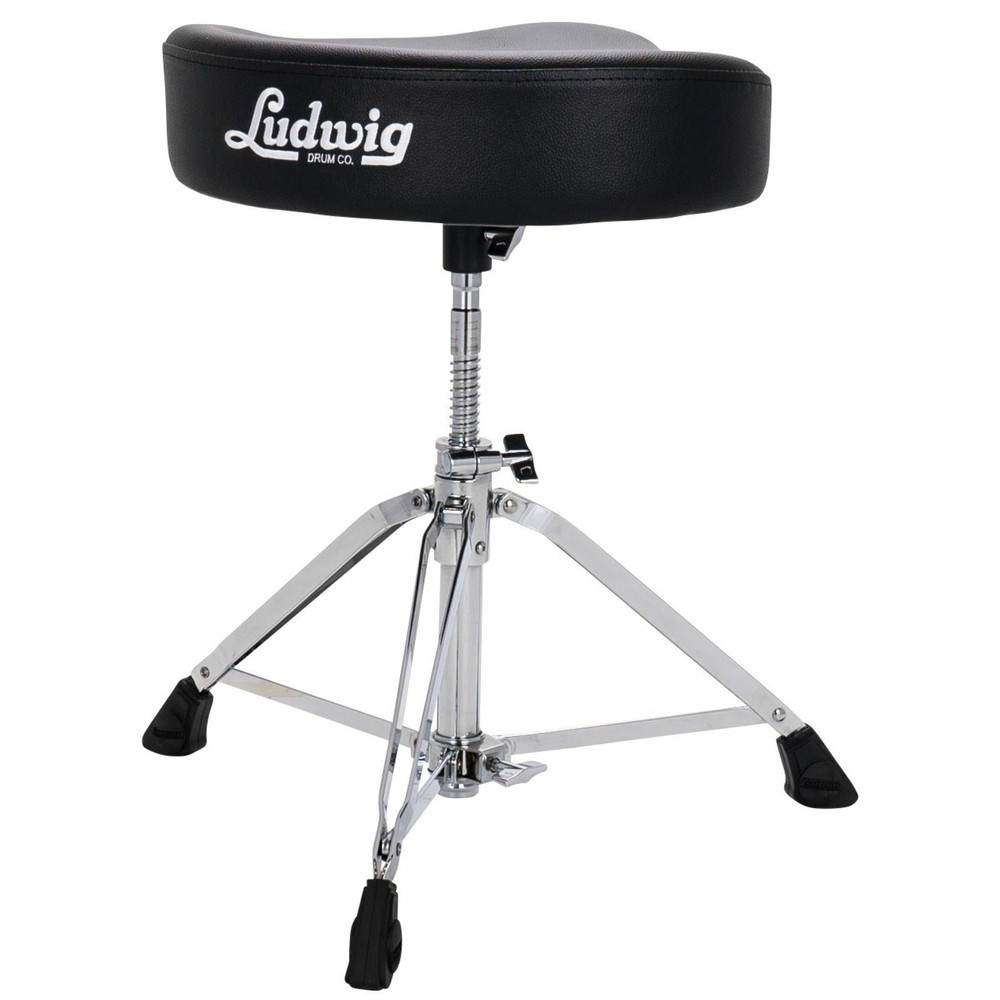 Ludwig LP50TH Pro Series Saddle Drum Throne, Black