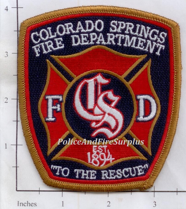 Colorado - Colorado Springs CO Fire Dept Patch