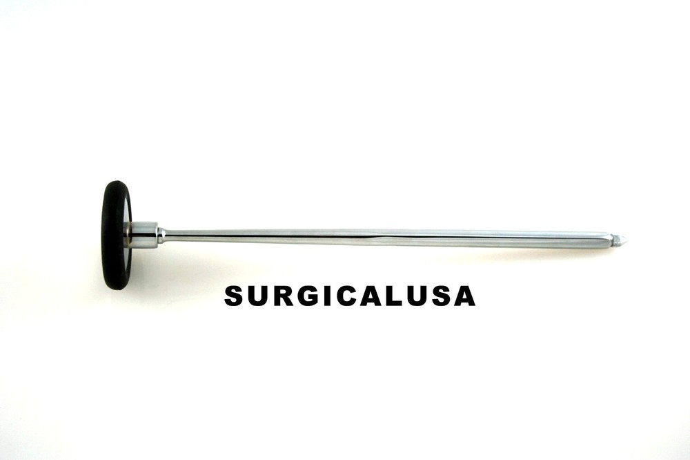 Babinsky Neurological Hammer 9" with Needle Black Bumper Chrome Plated Handle