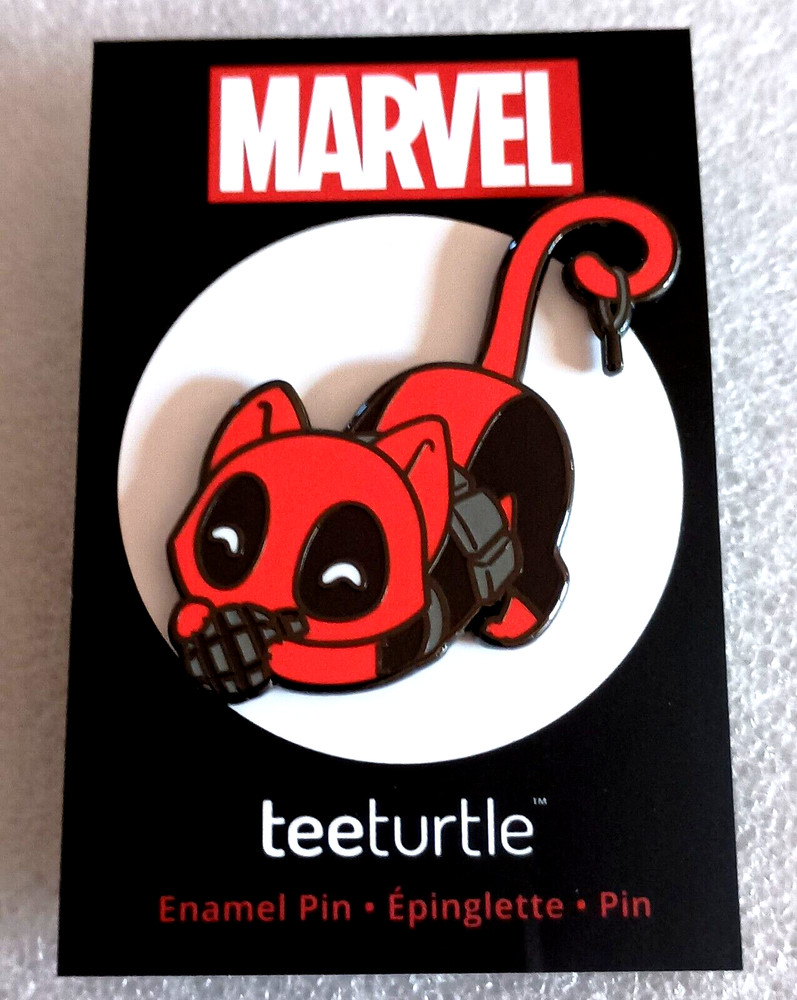 Marvel Deadpool's Cat Catpool TeeTurtle Chibi Pin New NOS 2023 MIP