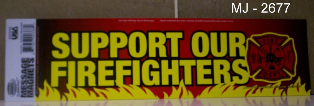 Support Our Firefighters Bumper Magnet