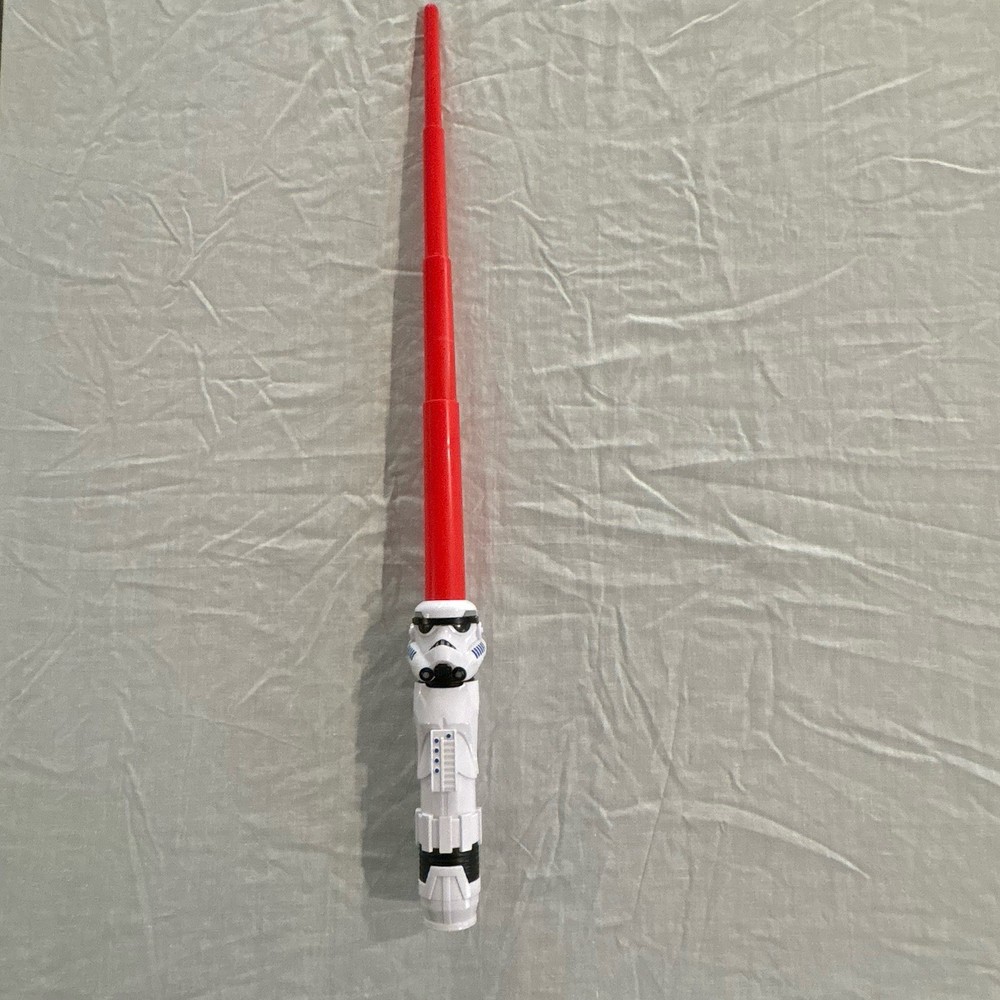 Star Wars Lightsaber Squad Stormtrooper Lightsaber Extendable Pre-owned Nice