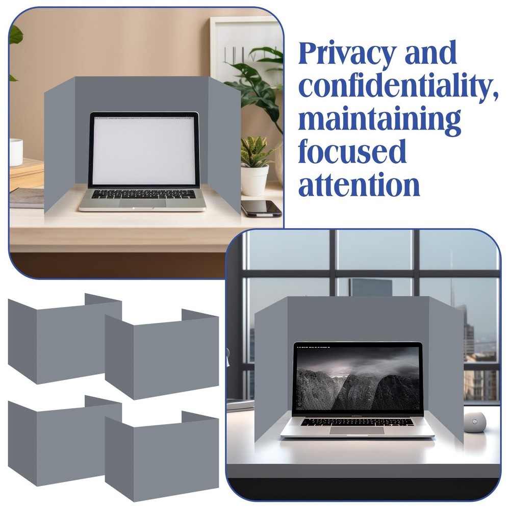24 PCS Privacy Folders Cardboard Desk Dividers Testing Shield Simple Board