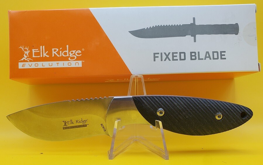 ELK RIDGE EVOLUTION ERE-FIX014PL-BK FIXED BLADE KNIFE