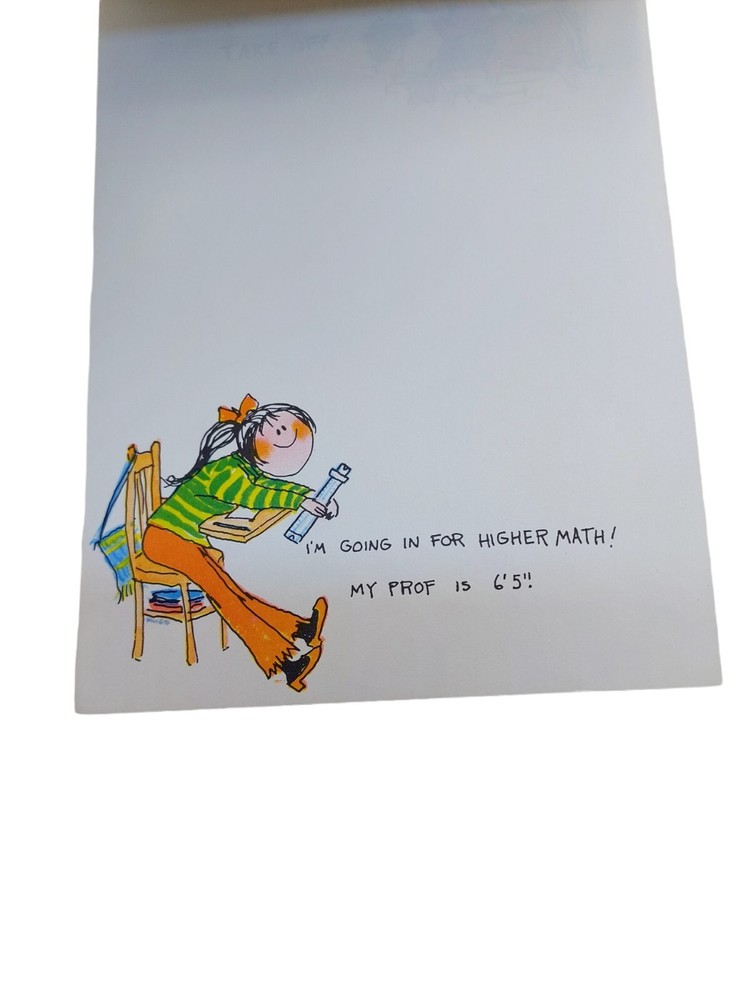 C.M. Paula stationery pad "me & my Roomie" missing 2 sheets
