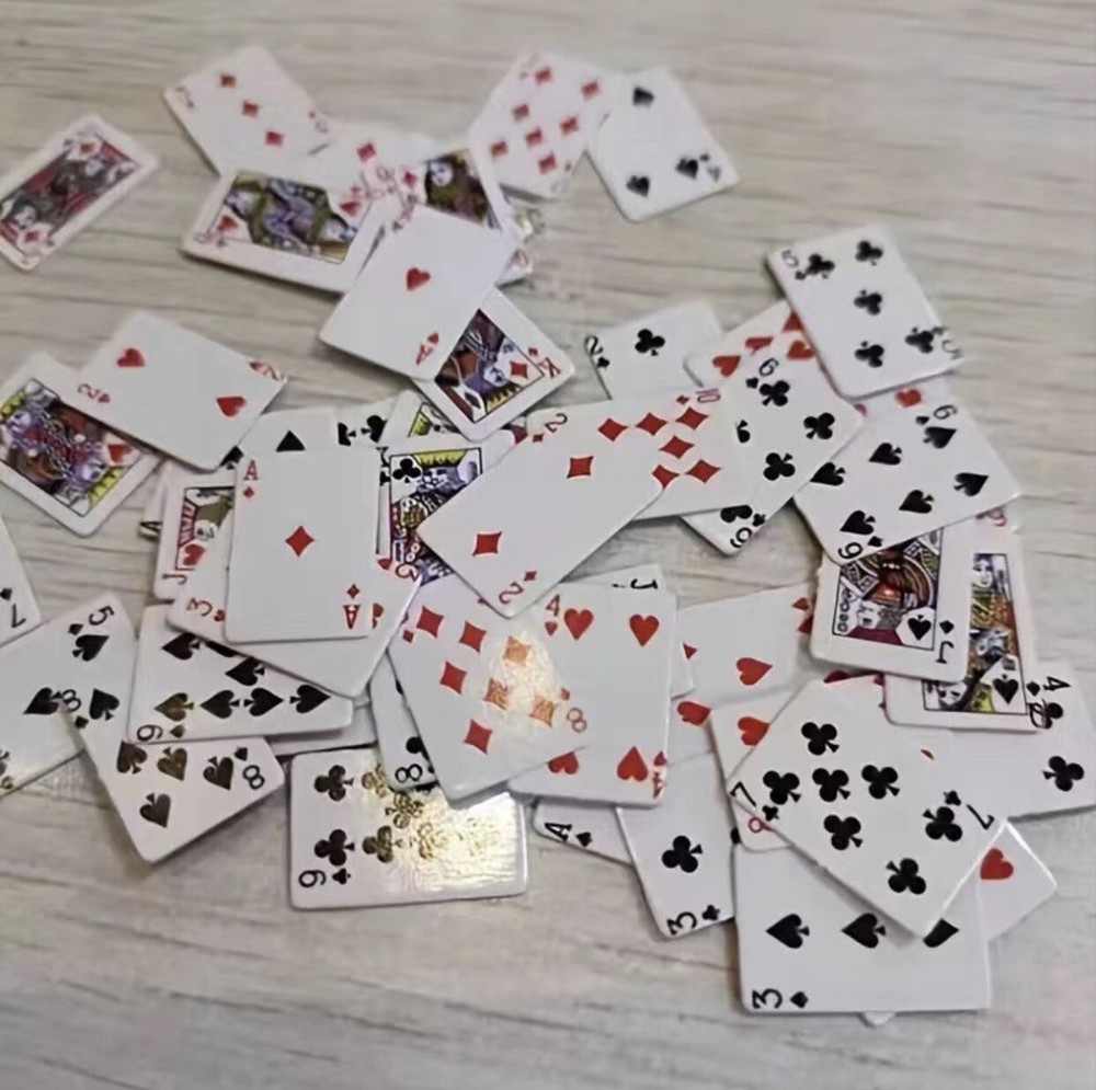 Super Mini Playing Cards Miniature Tiny Poker Deck Christmas Stocking Stuffer!