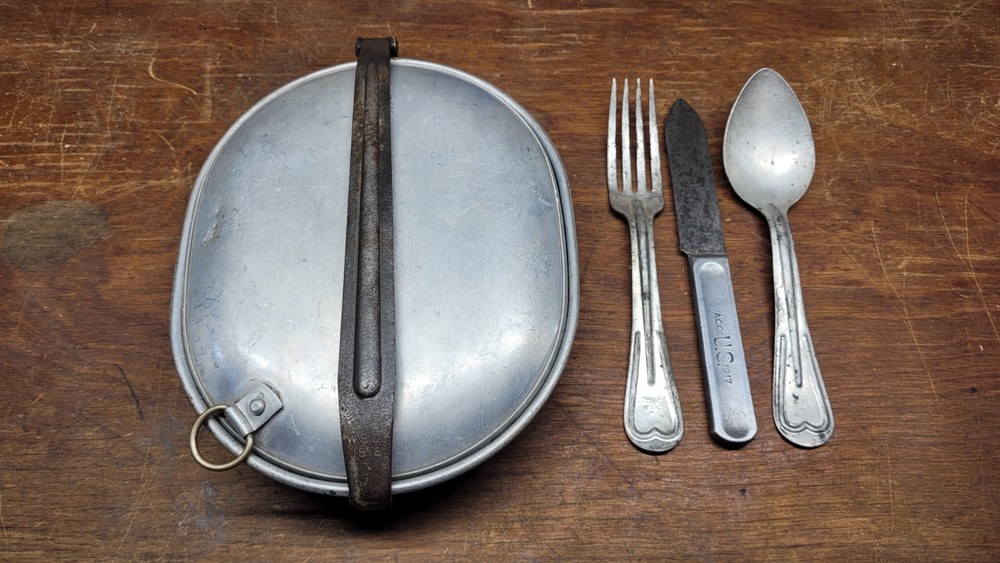 M1910 Mess Kit (Meat Can) w/Utensils