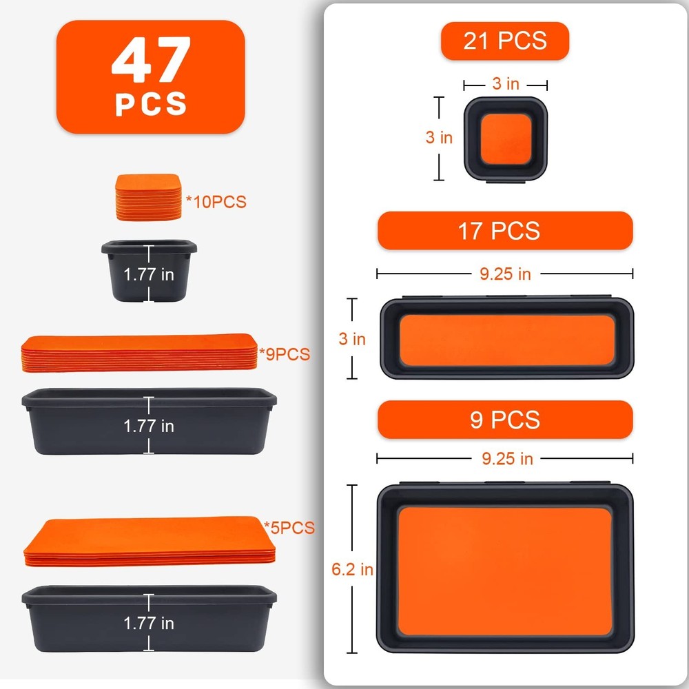 Tool Box Organizer, Tool Drawer Organizer Tray Divider, Toolbox Organization,...