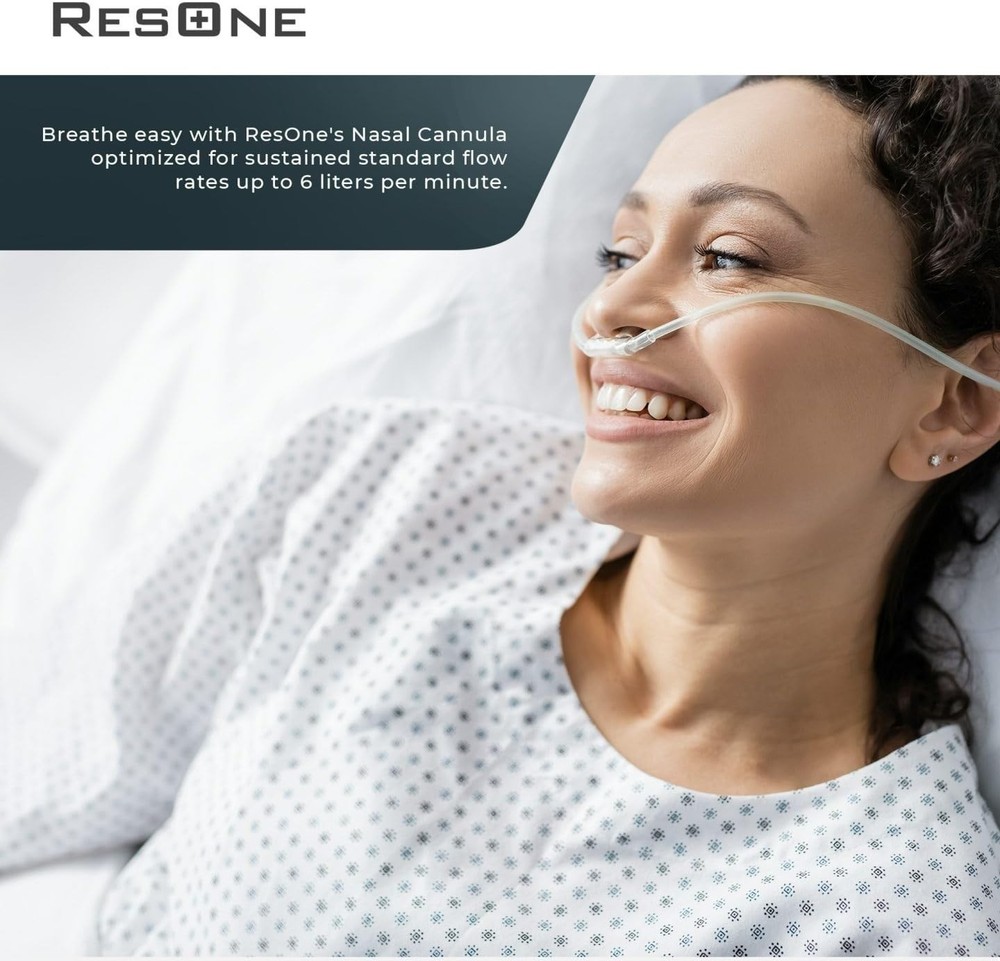 5-Pack Soft Curved 7Ft Nasal Cannula - Standard Flow Oxygen Therapy Solution
