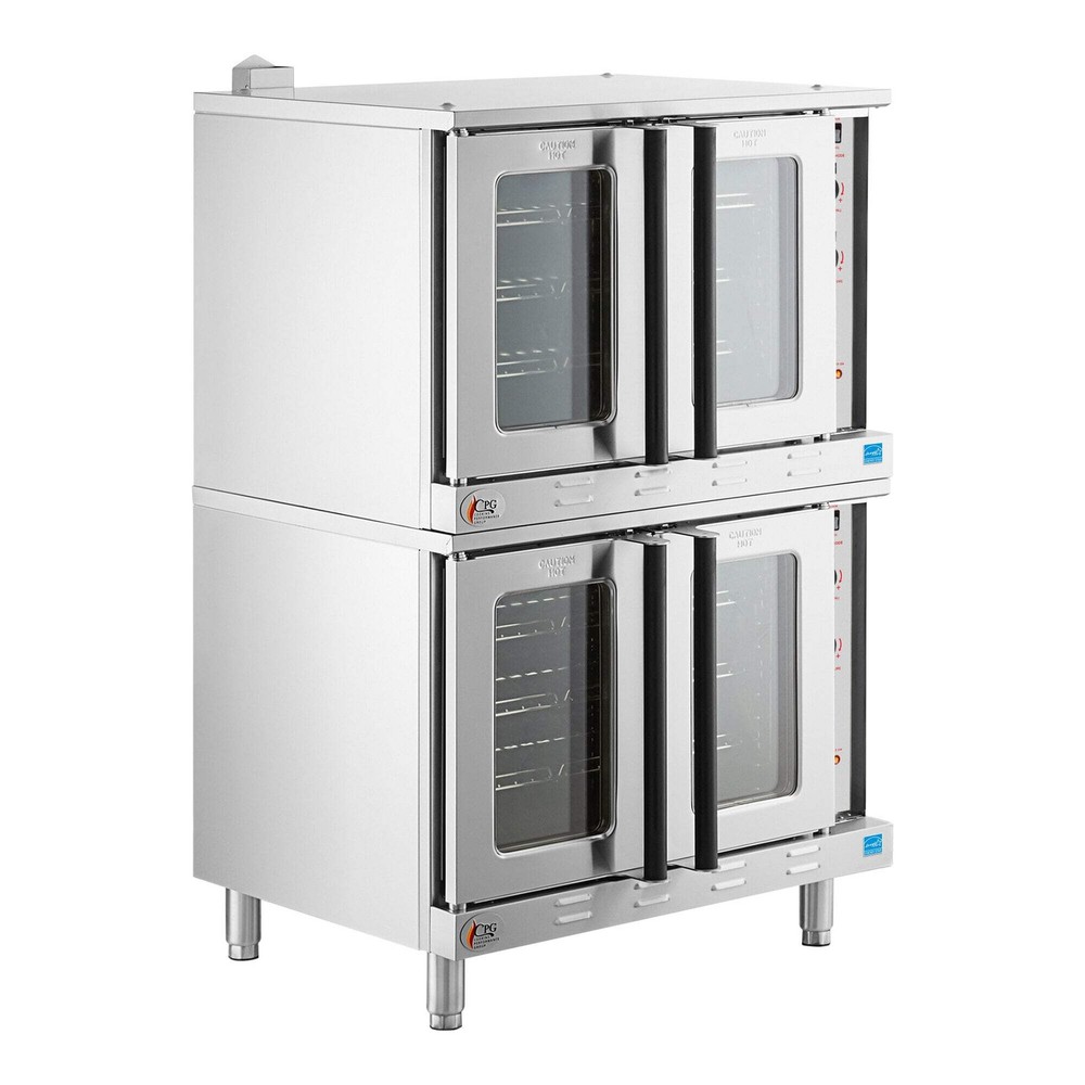 Double Deck Standard Depth Full Size Electric Convection Oven - 208V, 3 Phase