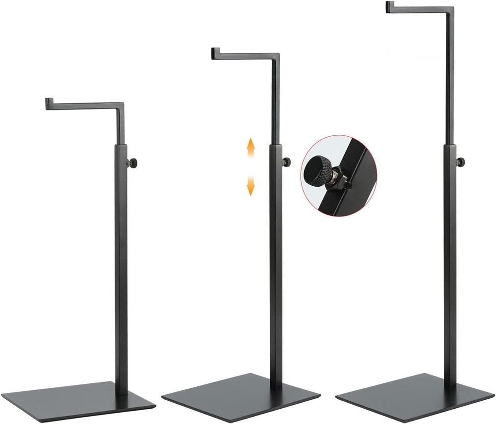 K KAIDIYIN Handbag Display Stand - 2 Pack Solid Black Bag Rack