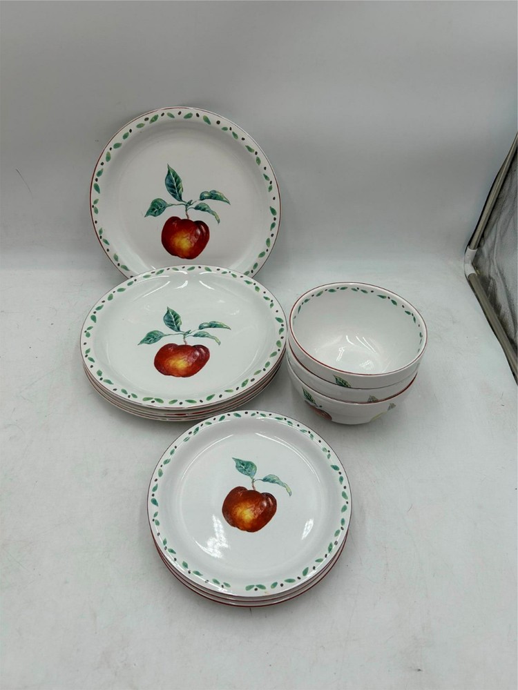 10 PCS   STONEY HILL   FRESH APPLE      PLATES & BOWLS