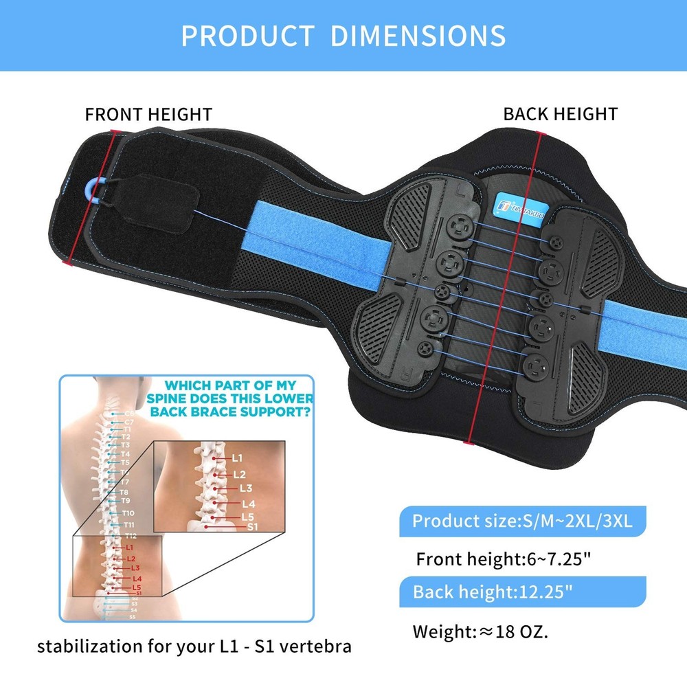 2.0 Version LSO Back Brace with Maximum Decompression Plate&Comfort Curve Bac...