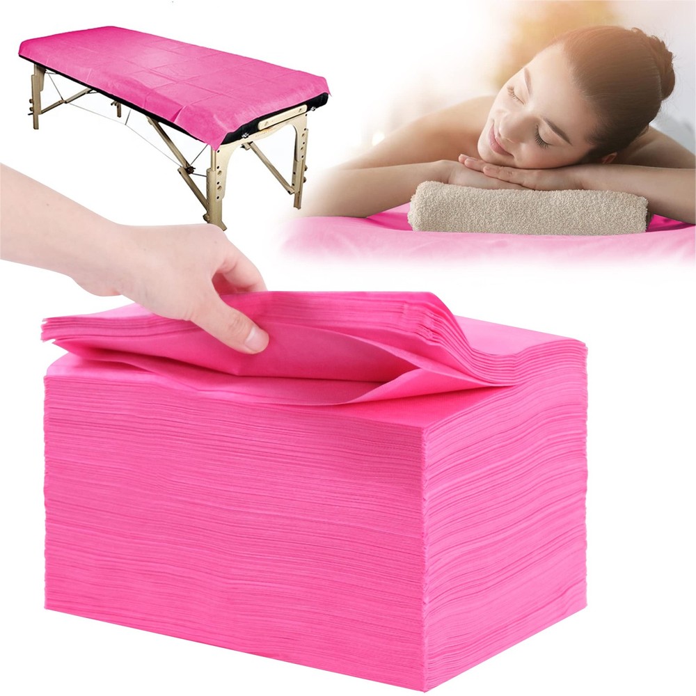 Disposable Bed Sheets 100 Pcs 31 x 71 Massage Table Sheets Non Woven Fabric S...