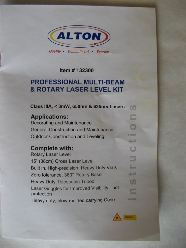 ALTON rotary laser level kit