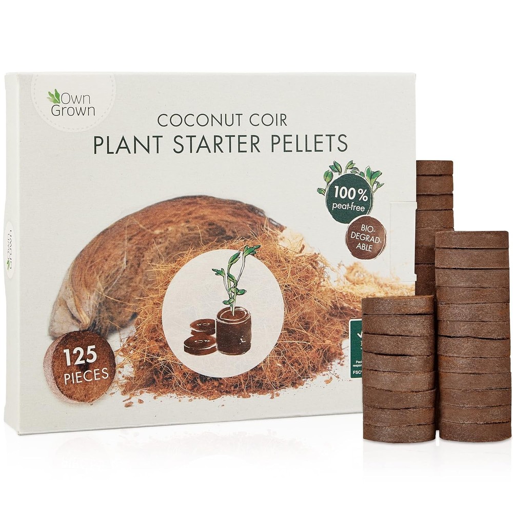 Coco Coir Seed Starter Pellets 125 Pack